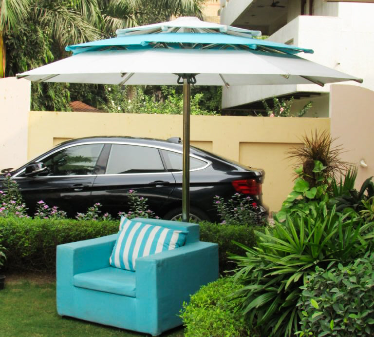 Garden Umbrella - Outdoor Umbrella - Patio Parasol - Mediterranean™ Triple layer