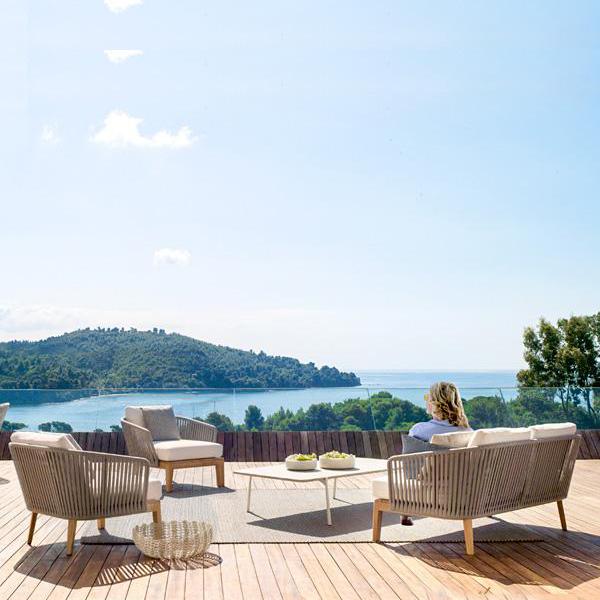 Outdoor Braided & Rope Sofa - Blessy