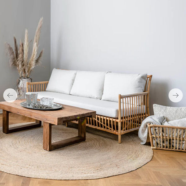 Cane & Rattan Furniture - Couch - Redwood