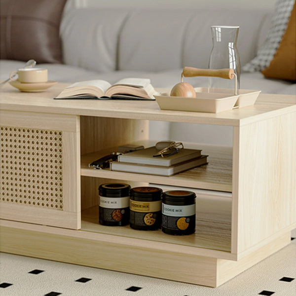 Cane Rattan Coffee Table - ForestSip