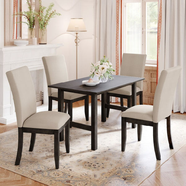 Fully Upholstered Indoor Furniture - Dining Set - Glena