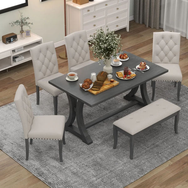 Fully Upholstered Indoor Furniture - Dining Set - Maurienne