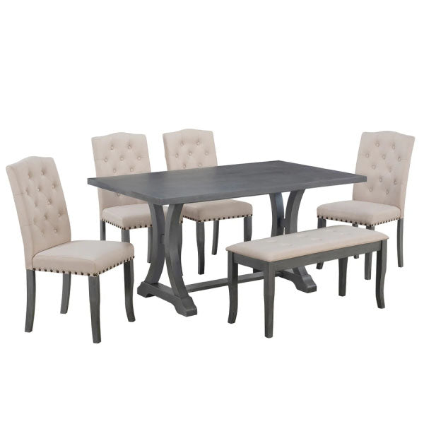 Fully Upholstered Indoor Furniture - Dining Set - Maurienne