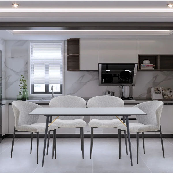 Fully Upholstered Indoor Furniture - Dining Set - Valtellina