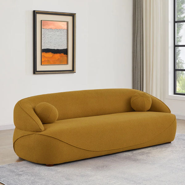 Fully Upholstered Indoor Furniture - Sofa Set - Brody Gold