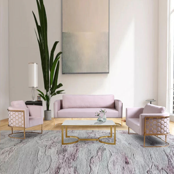 Fully Upholstered Indoor Furniture - Sofa Set - Osbert