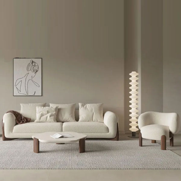 Fully Upholstered Indoor Furniture - Sofa Set - Shaggy