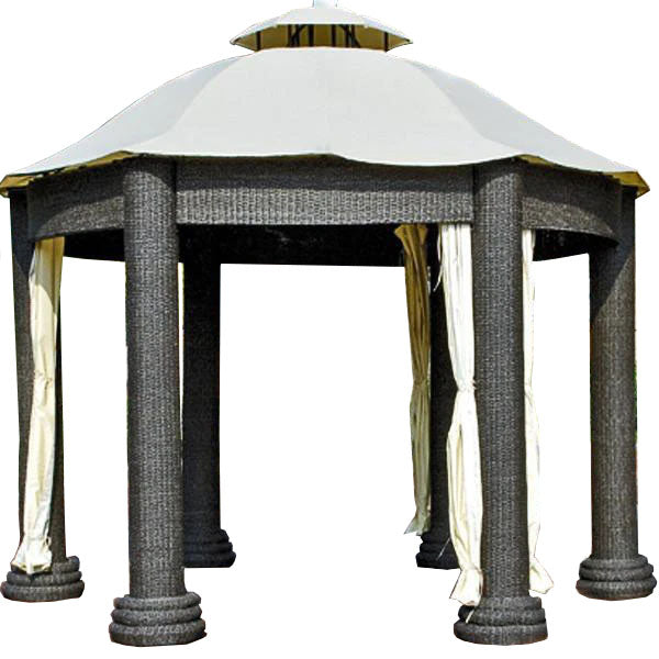 Outdoor Wicker Cabana & Gazebo - Magnolia