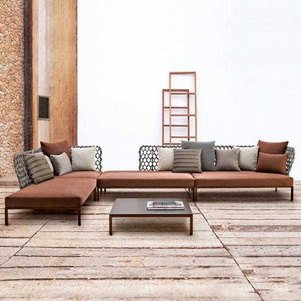 Outdoor Furniture Braided & Rope Sofa - Leroc