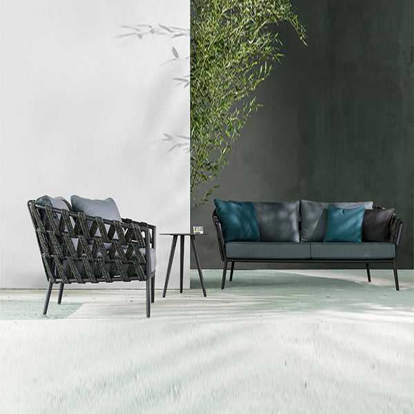 Outdoor Furniture Braided & Rope Sofa - Regency