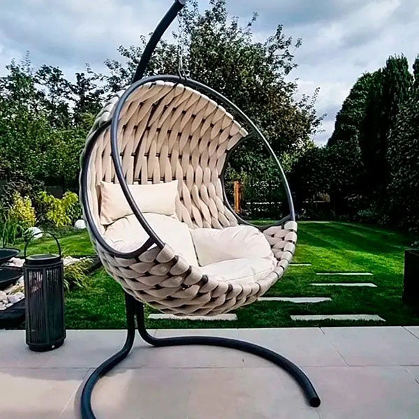 Outdoor Furniture Braided & Rope Swing - Blaze