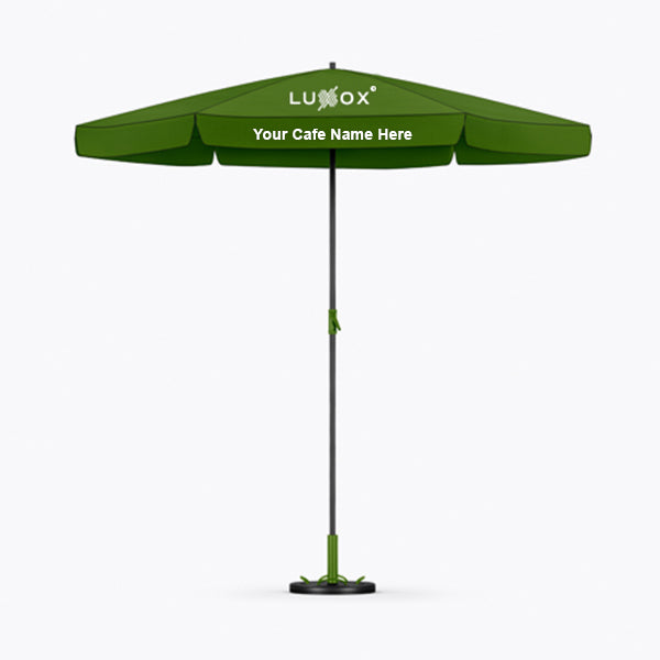 Restaurant Square umbrella With Name and Logo frill - Bristo