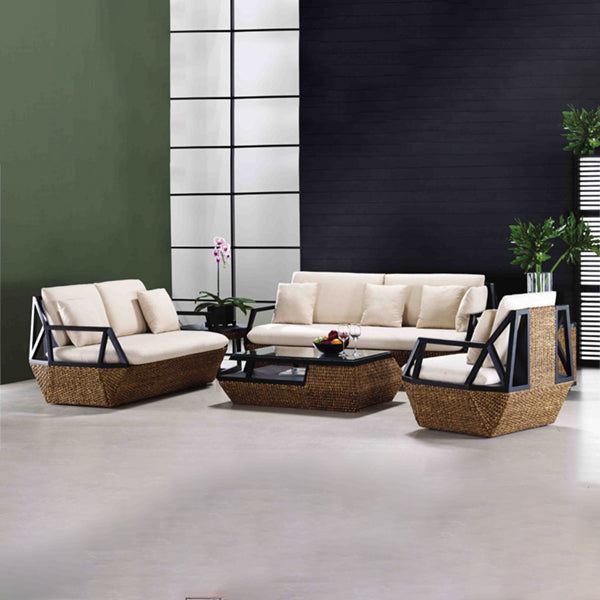 Sea Grass & Wicker Sofa Set - Dimond