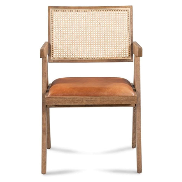 Wooden Cane & Rattan Dining Chair - The Modena
