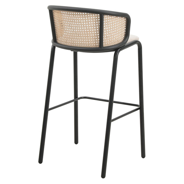Wooden Cane & Rattan Bar Chair - The Elixir