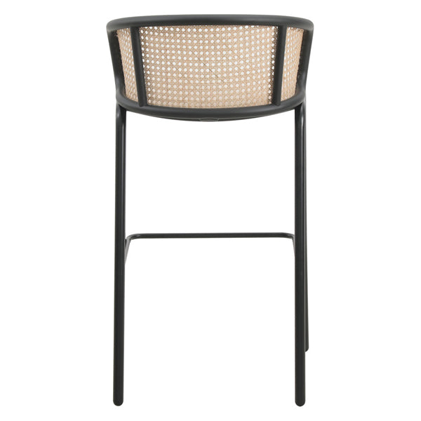 Wooden Cane & Rattan Bar Chair - The Elixir