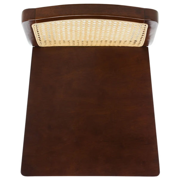 Wooden Cane & Rattan Bar Chair - The Sip & Savor
