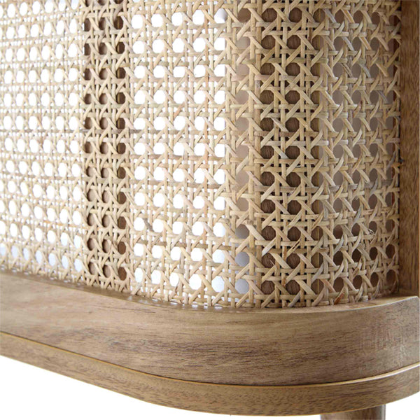Wooden Cane Rattan Coffee Table - Harmonia