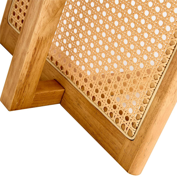 Wooden Cane Rattan Coffee Table - Soothe