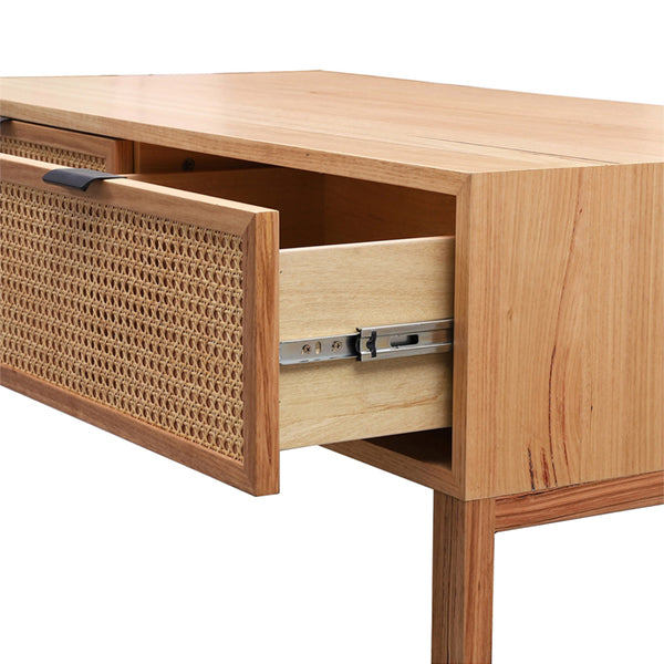Wooden Cane Rattan Coffee Table - Zestify