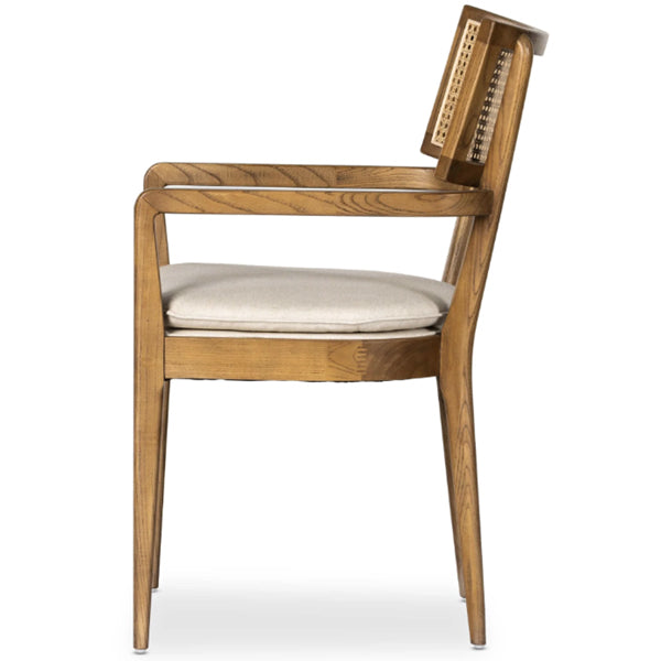 Wooden Cane & Rattan Dining Chair - The Hearth