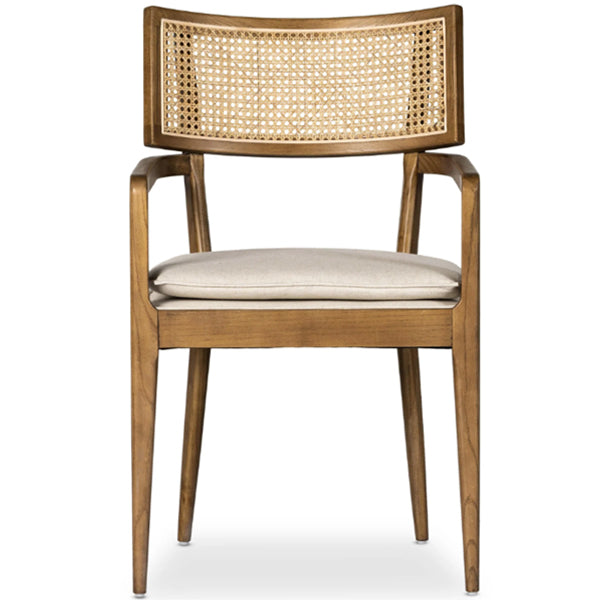Wooden Cane & Rattan Dining Chair - The Hearth