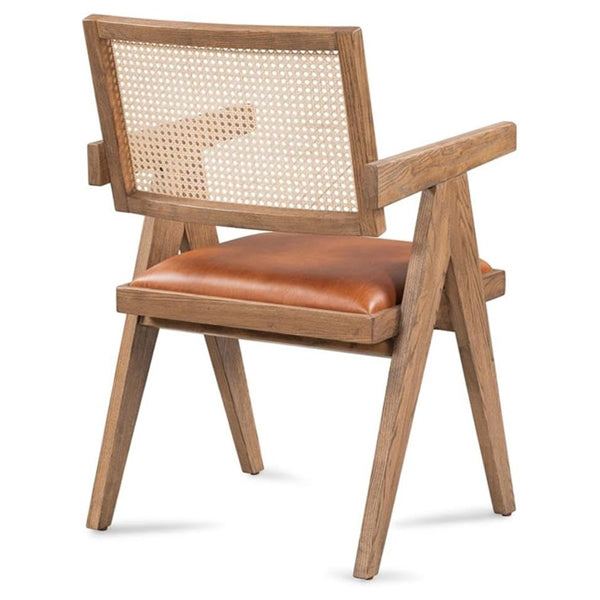 Wooden Cane & Rattan Dining Chair - The Modena