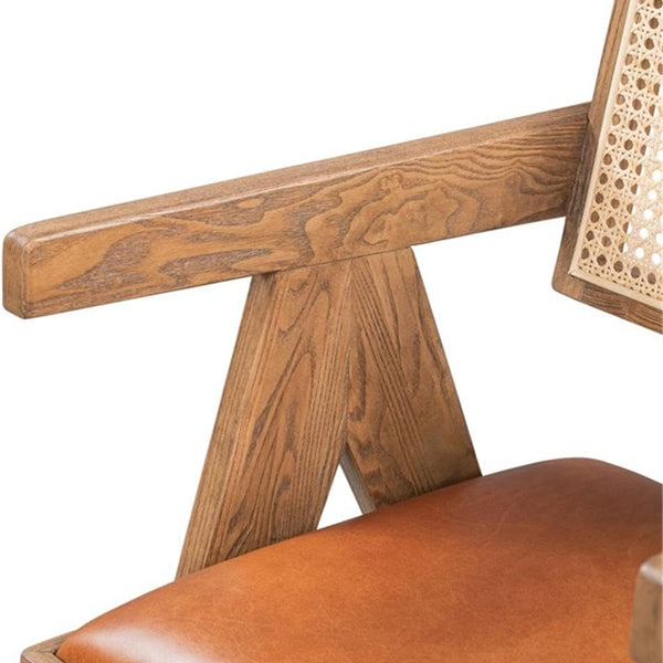 Wooden Cane & Rattan Dining Chair - The Modena