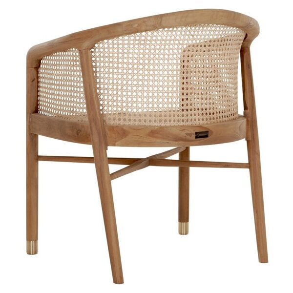 Wooden Cane & Rattan Dining Chair - Versailles