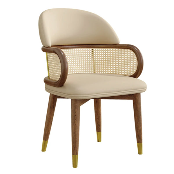Wooden Cane & Rattan Dining Chair - Windsor