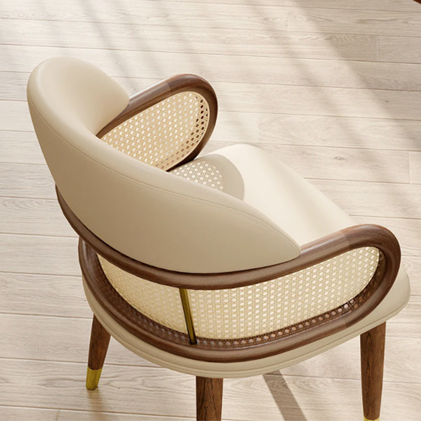Wooden Cane & Rattan Dining Chair - Windsor