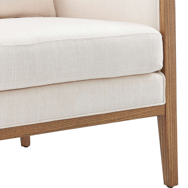 Wooden Cane & Rattan Lounge Chair - Pillow Paradise