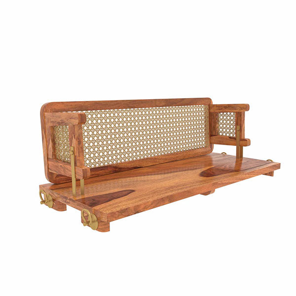 Wooden Cane & Rattan Swing - PureEdge