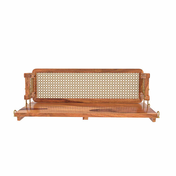 Wooden Cane & Rattan Swing - PureEdge