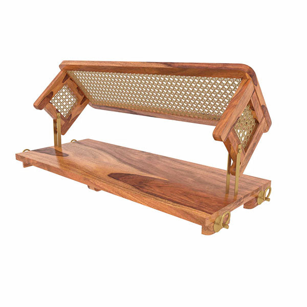 Wooden Cane & Rattan Swing - PureEdge