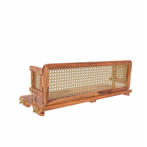 Wooden Cane & Rattan Swing - PureEdge