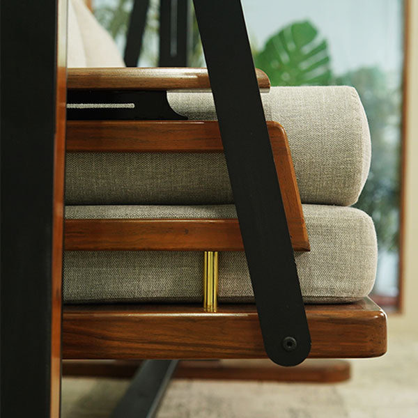 Wooden Cane & Rattan Swing - VeraTop