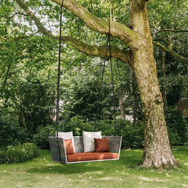 Hanging Swing, Balcony Swing, Garden Swing Chair- Undulate Single and Double Seater- With - Stand - Braided & Rope