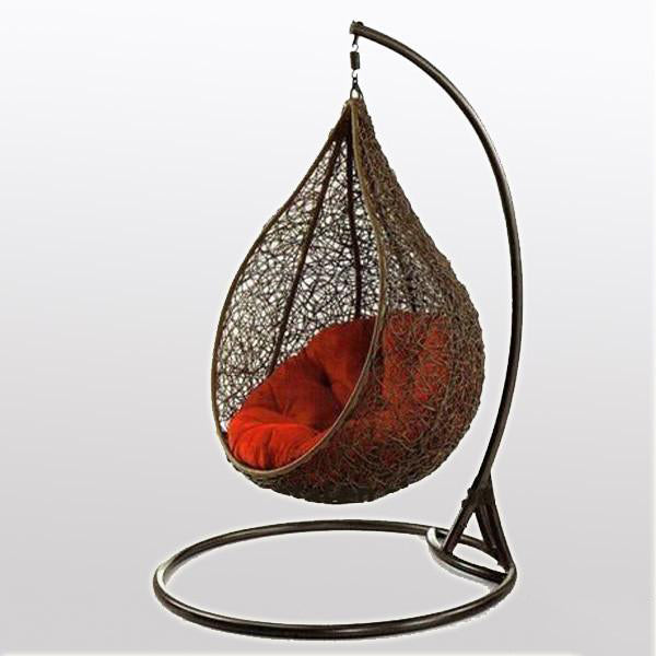 Outdoor Wicker Swing - Spring