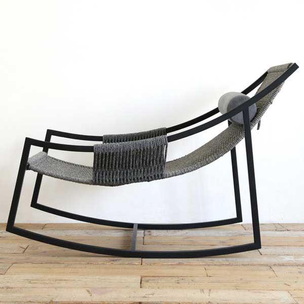 Outdoor Braid And Rope Rocking Chairs _ Kankoon