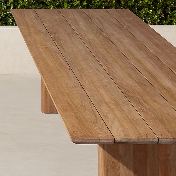 Outdoor Wood - Dining Set - Oak