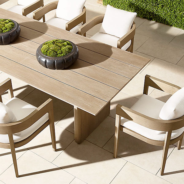 Outdoor Wood - Dining Set - Oak