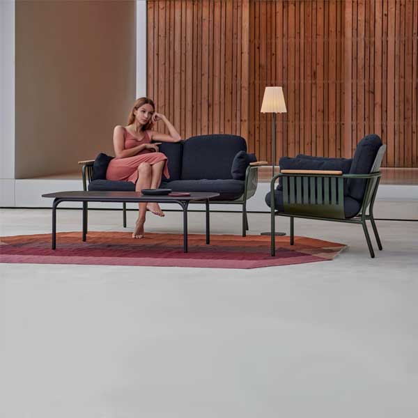 Outdoor Wood & Aluminum - Sofa Set - Capa