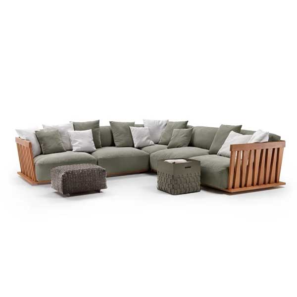 Outdoor Wood & Aluminum - Sofa Set - Flex