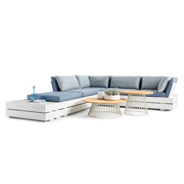 Outdoor Wood & Aluminum - Sofa Set - Pandora