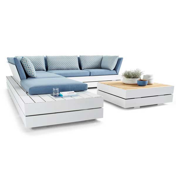 Outdoor Wood & Aluminum - Sofa Set - Pandora