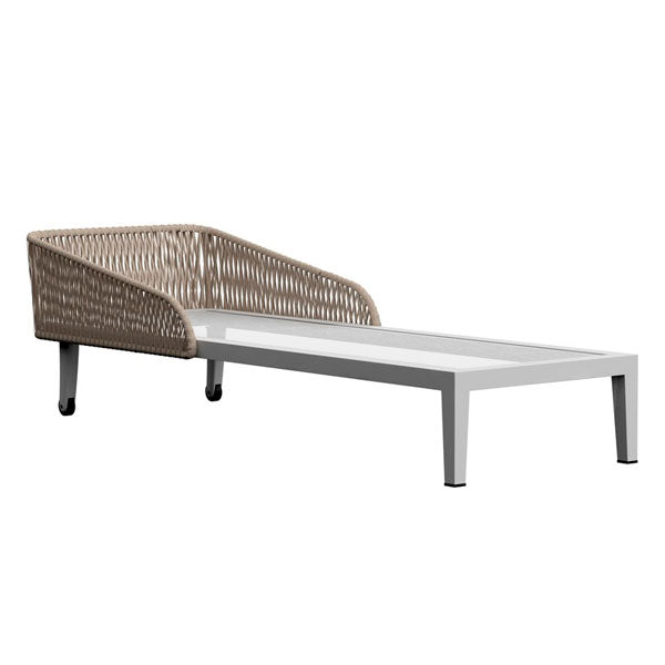 Outdoor Braided & Rope Sunlounger - Aniriksn