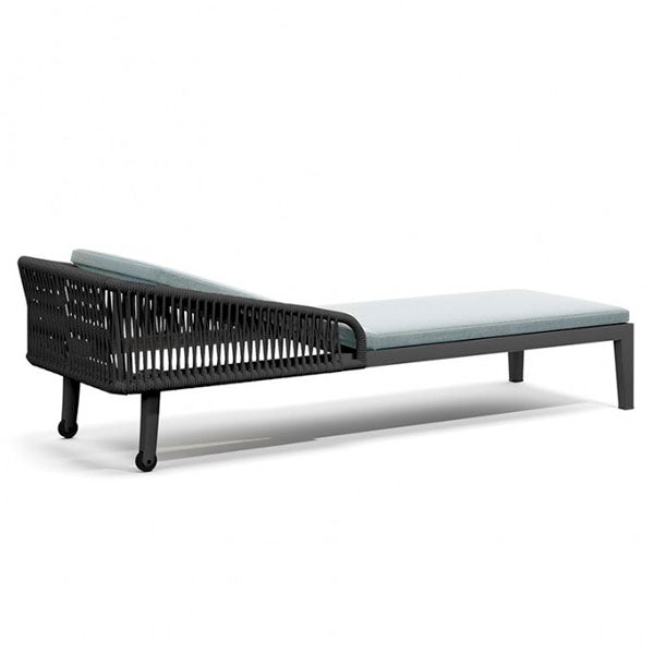 Outdoor Braided & Rope Sunlounger - Aniriksn