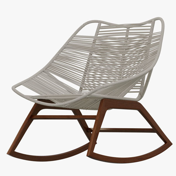 Outdoor Braid And Rope Rocking Chairs - Balanceo