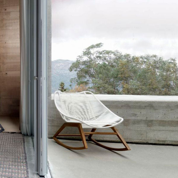 Outdoor Braid And Rope Rocking Chairs - Balanceo
